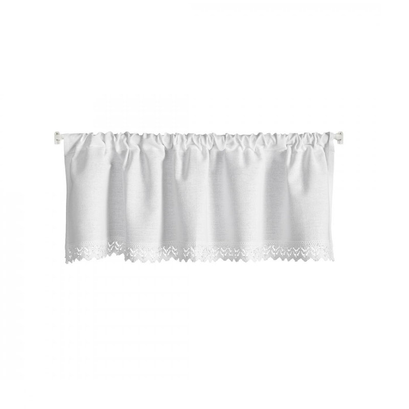 Queenborough Sheer Curtain Single Panel, 30cm H x 150cm W