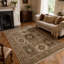 Vintage Look Cotton and Chenille Flatweave Area Rug-2062390797