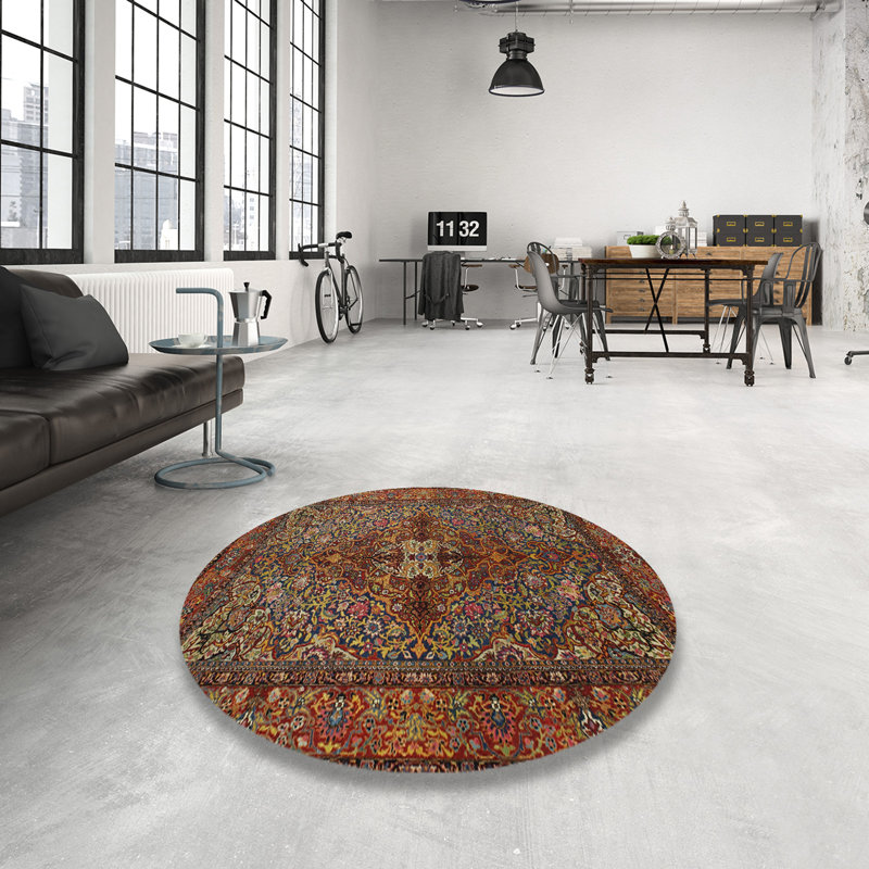 Oriental Indoor Rug, Round 4'