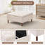 Table basse avec repose-pieds carré 35 "avec grand rangement-175078289