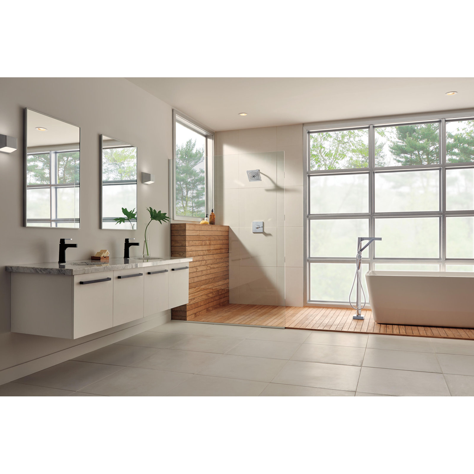 Zura Touch2O Touchless Bathroom Faucet, Chrome/Matte Black