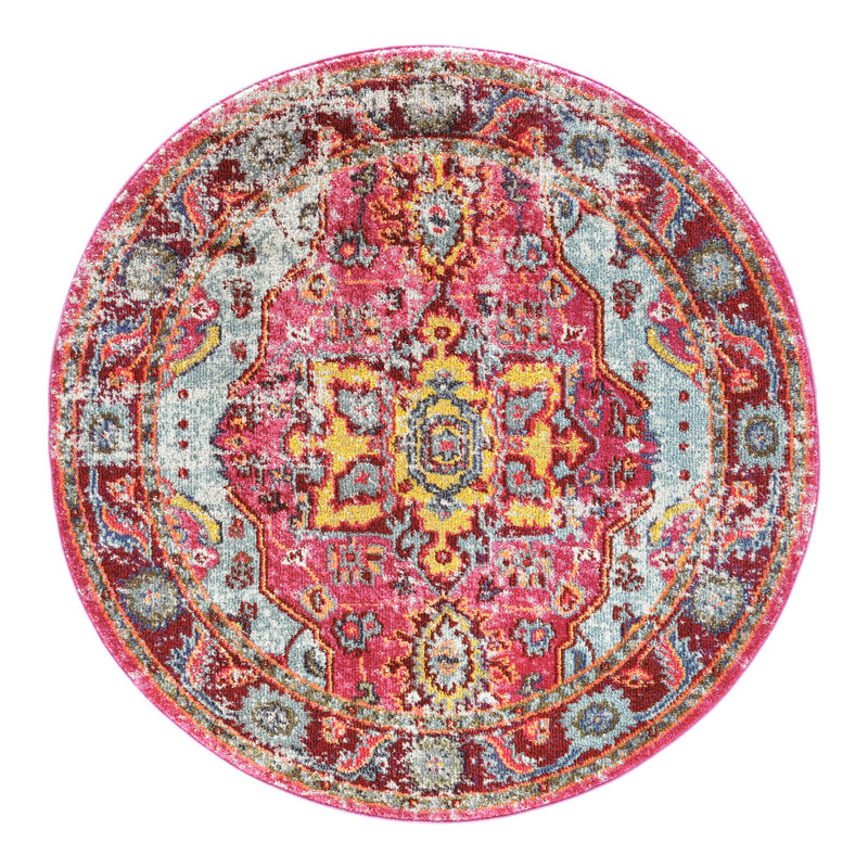 Oriental Area Rug, Round 239cm