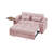 Chenille Loveseat Sleeper Sofa Bed With Storage Armrest ,USB Port ,Side Table-2031593071