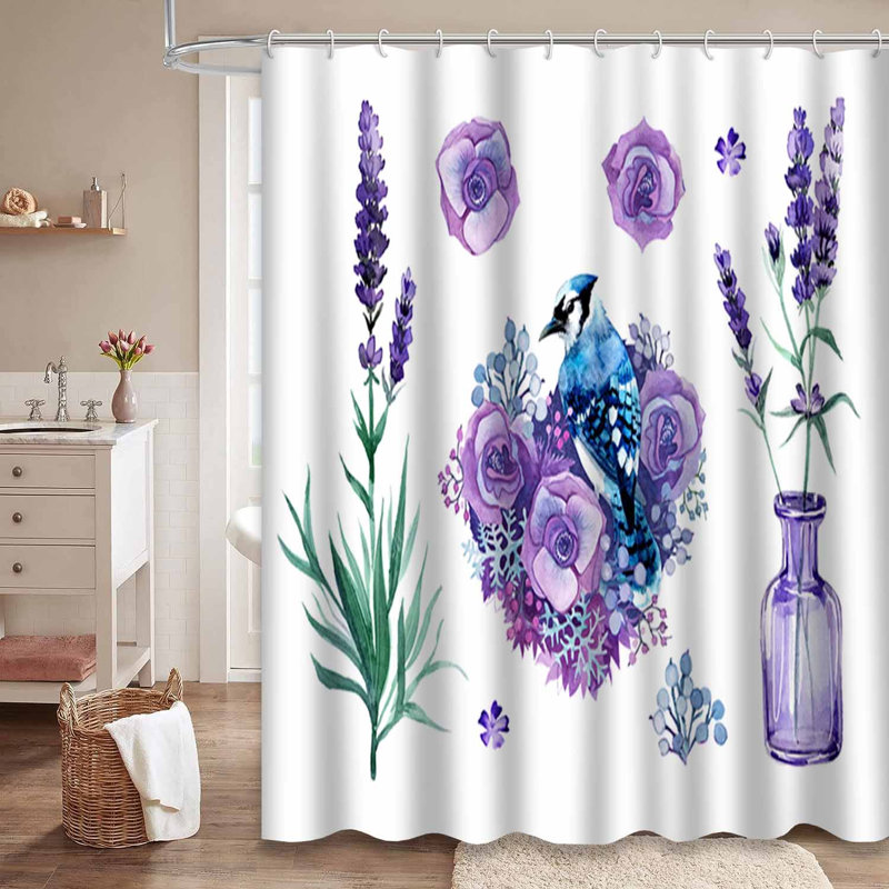 Rideau de douche Lavender, L 72 po x l 72 po