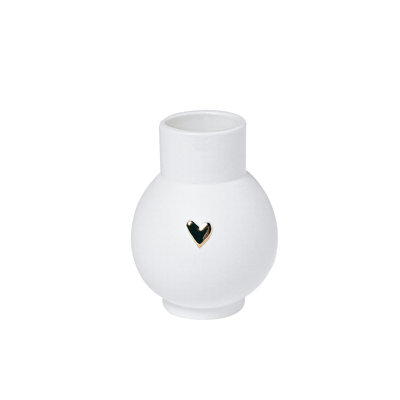 Mini vase en forme de cœur Love - cœur doré
