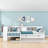 L-Shaped Twin Platform Bed With Twin Trundle And Storage Drawers-498351825