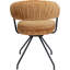 Arabella swivel chair in blue-100033628
