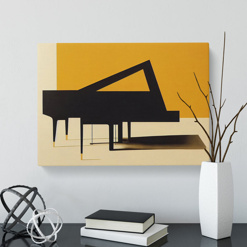 Modern Piano Abstract - Wrapped Canvas Print, 35cm H x 50cm W x 3cm D