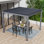 Pergola de patio en aluminium avec persiennes réglables imperméables