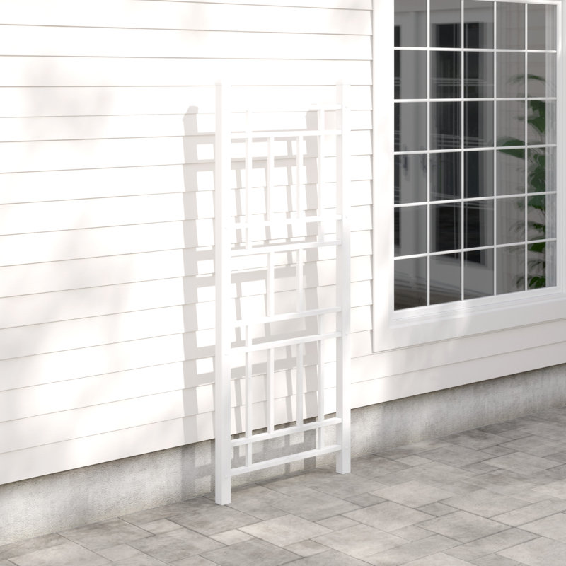 Wellington 28"x75" Vinyl Garden Trellis, White