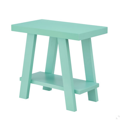 Contemporary Wood Shelf Side Table