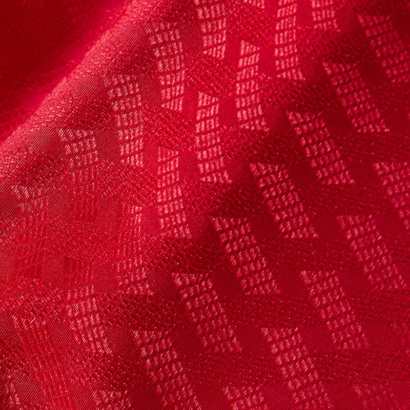 Motif rayé nervuré The Holiday Aisle®, 102 po x 60 po, Rouge