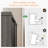 Chantice 5 Drawer Dresser for Bedroom,White/Gray Walnut-919792554