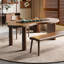 Bureau en bois massif noyer courbé-108798447