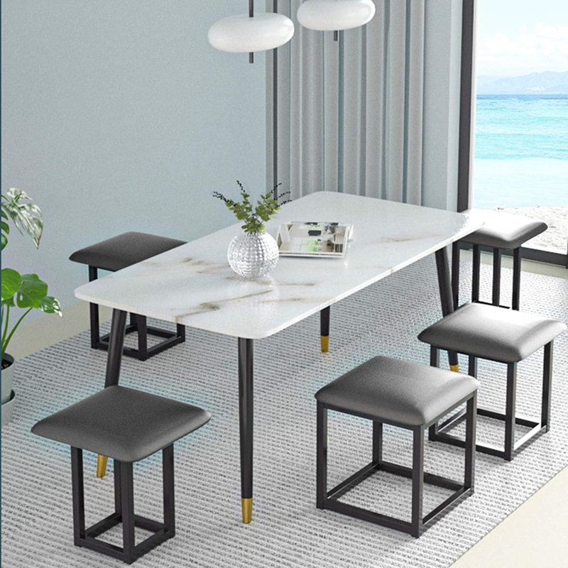 Fauteuil cubique avec repose-pieds, tabourets empilables, banc de repose-pieds carré en cuir, repose-pieds à roulettes pour le salon