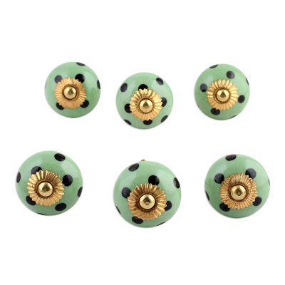 Oversized Handpainted Ballantyne 1 13/16" Diameter Round Knob Multipack