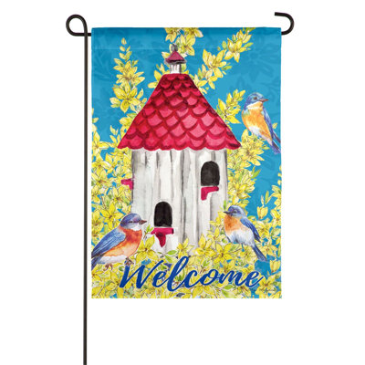 Birgitte Double Sided 18'' H x 12.5'' W Polyester Garden Flag