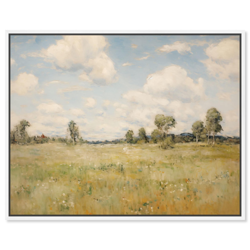«Serenade of the Breeze», peintures sur toile par Art Remedy, H 25 po x l 31 po, Cadre blanc