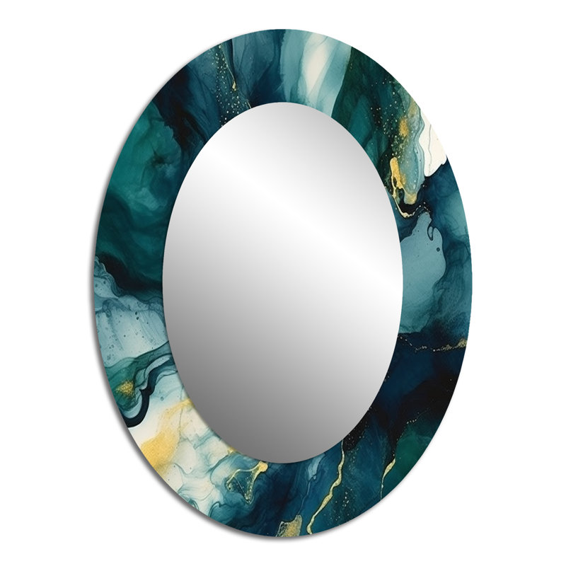 Kilgo - Miroir abstrait en métal, 40 po x 30 po