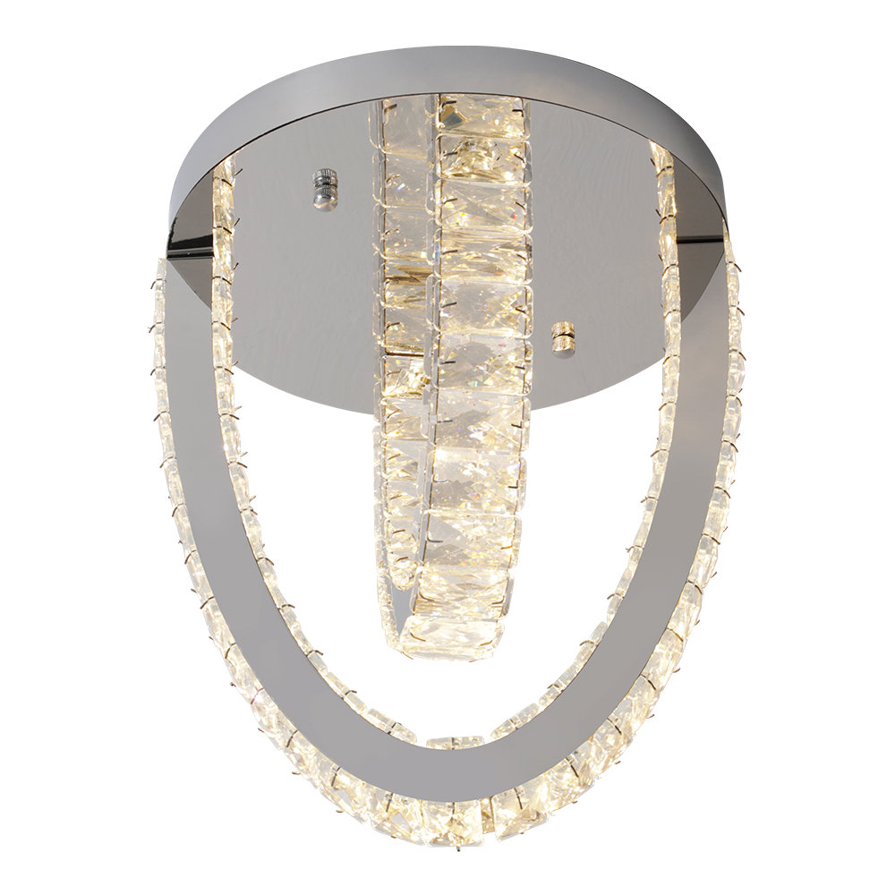3-Light Crystal LED Chandelier