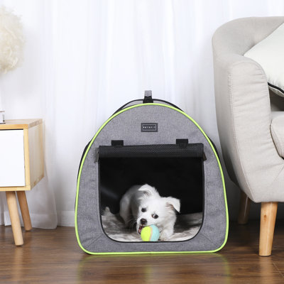 Cage pliable pour chien à parois souples