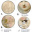 Faye - Art floral rond en métal-109711219