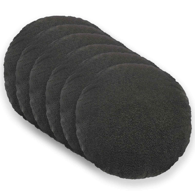 Black Cushion Cover, Bolster 15cm H x 40cm W, Cream
