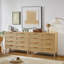 Commode double, commode, commode, commode en bois, commode 8 tiroirs, commode en rotin avec tiroirs