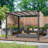 10 Ft. X 10 Ft. Metal Pergola With Canopy