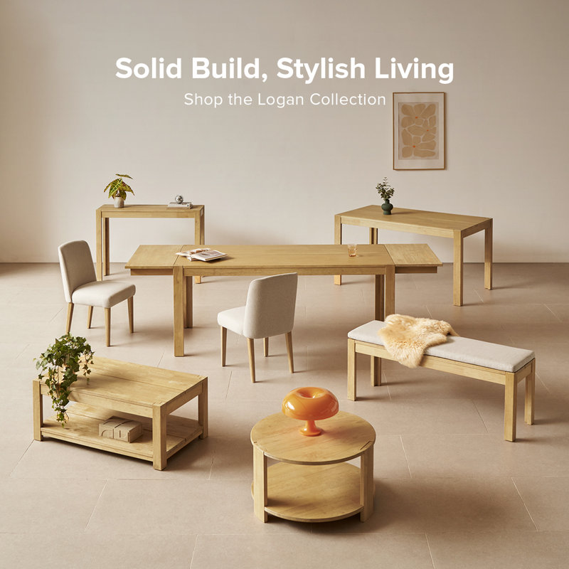 Logan Upholstered Beige Dining Chair Set Of 2 And 64" Bench, Modern Farmhouse Solid Wood 4 Piece 91" Extendabledining Table Set For Dining Room Kitchen