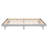 Grey Color Queen Bed Frame With Floating Design - Made Of Plywood And Rubberwood Modern Stable Materials Used