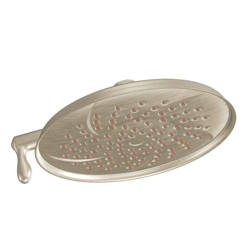 Isabel Multi Function Fixed Shower Head with Immersion, Brushed Nickel, 1.75 GPM