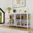 Aydee 55'' W Sideboard With Glass Doors And Led Lights-466846579