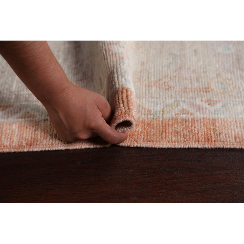 Tapis turc Oushak en sourdine noué à la main 8 x 10