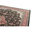 High-Quality Hand-Knotted Black And Rose Area Rug
