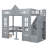 Twin-Over-Twin Bunk Bed With Changeable Table, Bunk Bed Turn Into Upper Bed And Down Desk-114234191