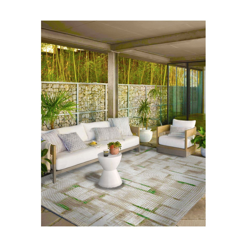 Tapis lavable abstrait, Sous-tapis carré 3 pi 3 po inclus