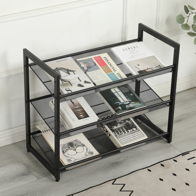 Bookshelf, 3-Tier Freestanding Shoe Rack
