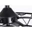 Ventilateur de plafond 26 pouces avec finition huilée de style industriel-contemporain noir mat avec télécommande
