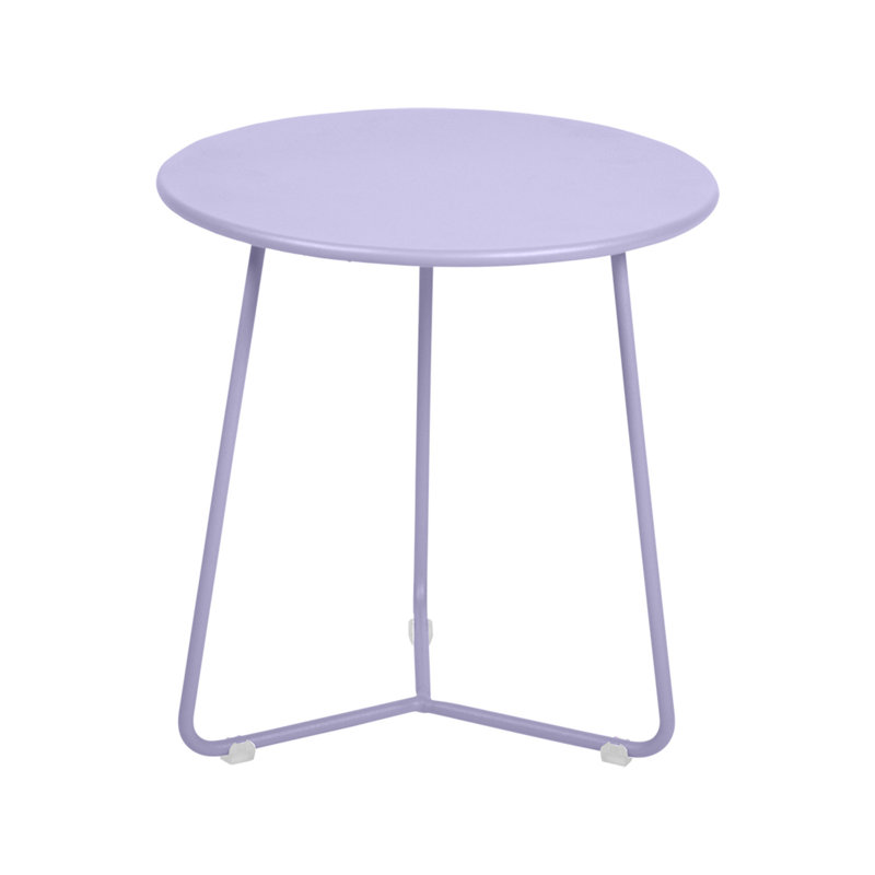 Cocotte Round Outdoor Side Table , in. W in. D, 14" H x 13.5" L x 13.5" W, Marshmallow