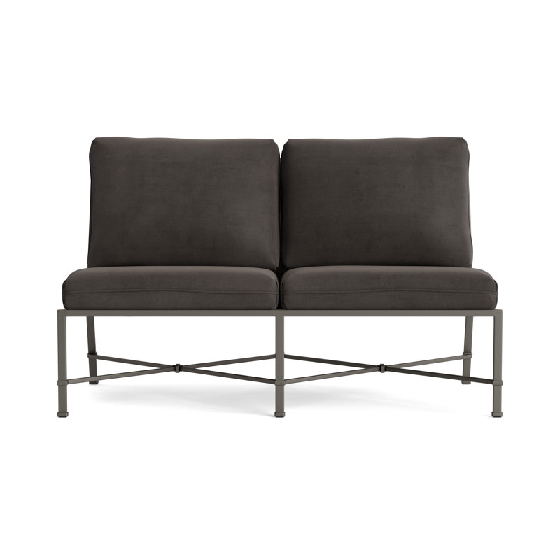 Venetian Outdoor 2 - Seat Loveseat, Fusion Charcoal, Mica