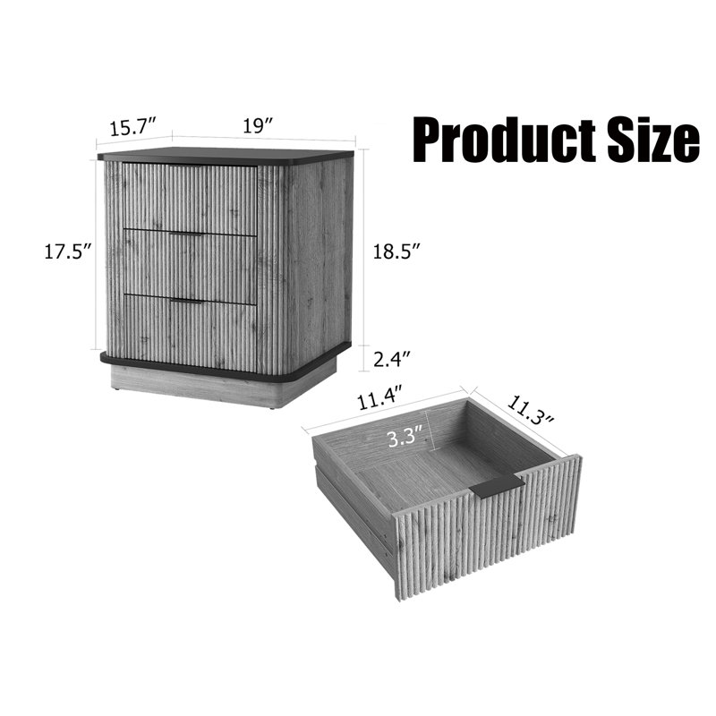 Multi-functional Mdf Nightstand