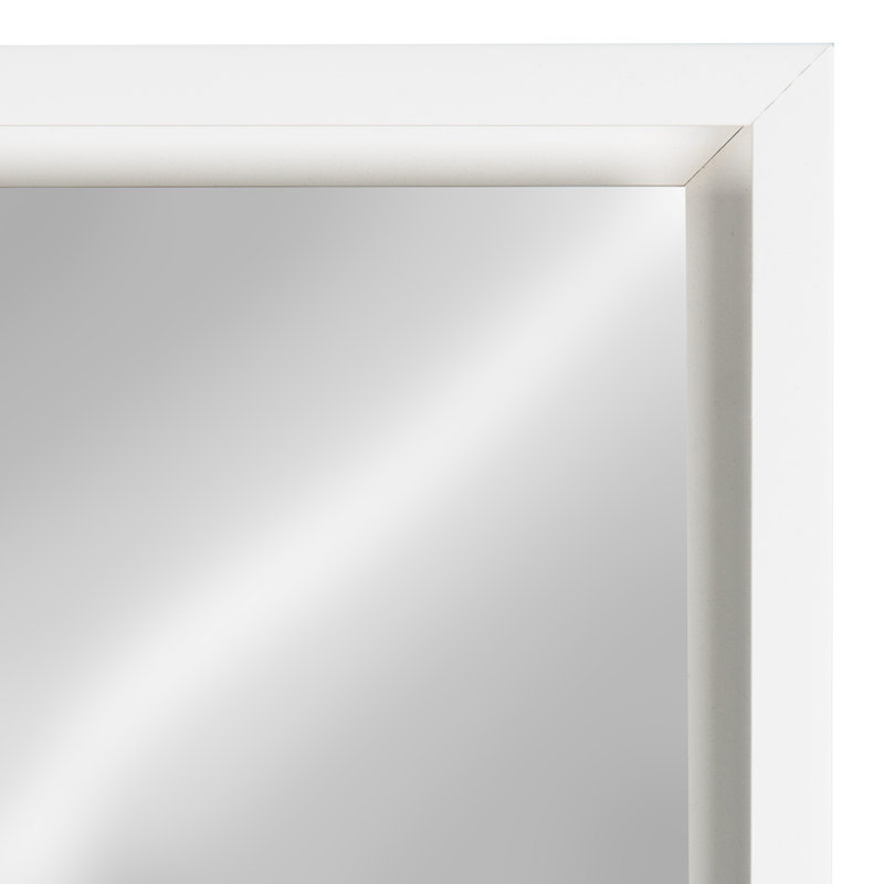 Miroir décoratif moderne et contemporain Loeffler, Blanc