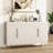 Fluted Buffet Accent Cabinet With Adjustable Shelves-1537706352