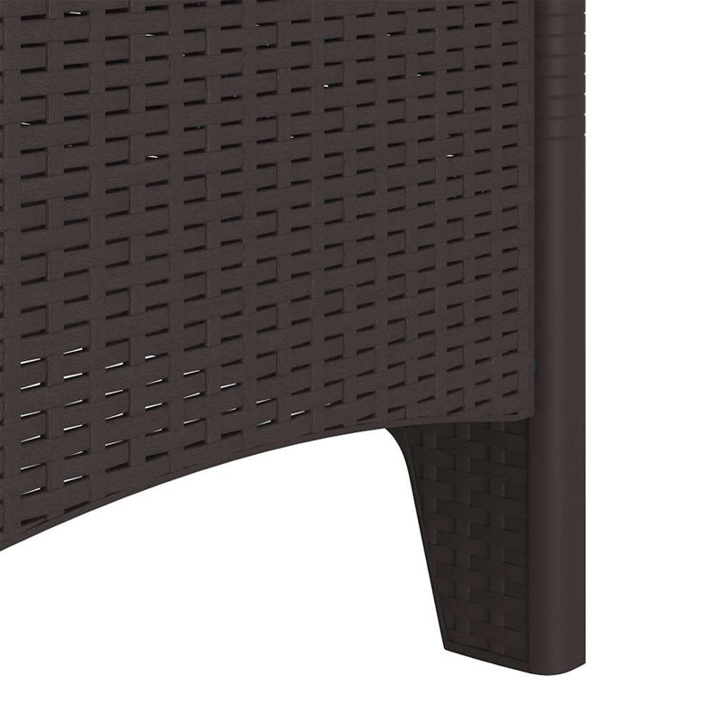Patio Dining Side Chair, Brown