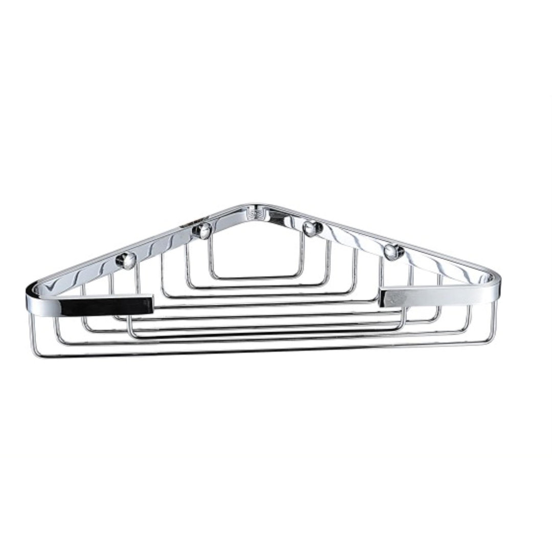 Open Front Corner Fixed Wire Shower Caddy