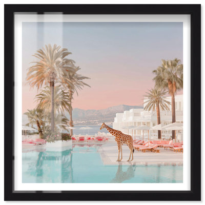 Guest of Honor Shadowbox Print Glam Wall Art by Notoriart, Black Frame, 25 x 25
