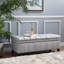 Banc de rangement rembourré en polyester Twania-203486496