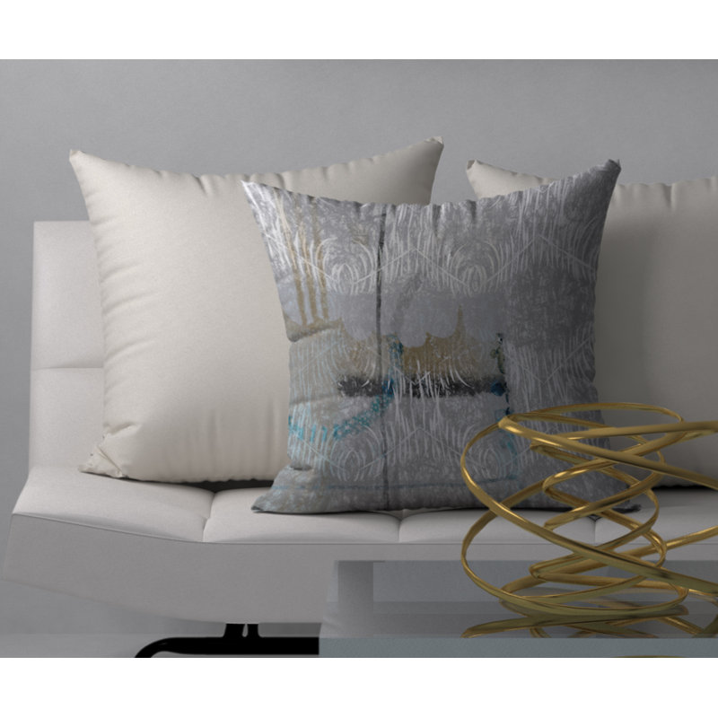 Housse de coussin carrée irrésistible et insert, 24 po x 24 po