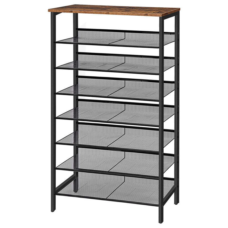 Large Capacity 8 - Tier Shoe Rack, Efficient Storage for a Neat Home, 8, 53.9" H x 29.5" W x 11.8" D